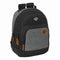 Schoolrugzak BlackFit8 Old school Zwart Grijs 32 x 42 x 15 cm