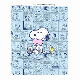 Ringmap Snoopy Love Blauw A4 26.5 x 33 x 4 cm