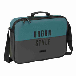 Schooltas Safta Urban style Blauw Grijs 38 x 28 x 6 cm