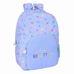 Schoolrugzak Benetton Lila Lila 30 x 46 x 14 cm