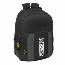 Schoolrugzak Munich Topo Zwart 32 x 42 x 15 cm