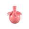 PTMD Emmelyn Pink Bulb Ceramic Glazed Vase Birds L