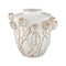 PTMD Naomae White Ceramic Pot Tulip Figures Round S