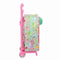 Schoolrugzak met Wielen Disney Princess Bloom Groen Roze 22 x 27 x 10 cm