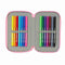 Schooletui met Accessoires Barbie Painterly Roze Hemelsblauw 12,5 x 19,5 x 5,5 cm 37 Onderdelen