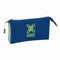Pennenetui met 3 vakken Munich North Marineblauw 22 x 12 x 3 cm