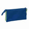Pennenetui met 3 vakken Munich North Marineblauw 22 x 12 x 3 cm