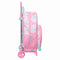 Schoolrugzak met Wielen Barbie Painterly Roze Hemelsblauw 33 x 42 x 14 cm