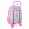 Schoolrugzak met Wielen Barbie Painterly Roze Hemelsblauw 33 x 42 x 14 cm