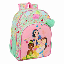 Schoolrugzak Disney Princess Bloom Groen Roze 33 x 42 x 14 cm