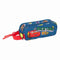 Pennenetui met 2 vakken Cars Racing Marineblauw 21 x 8 x 6 cm