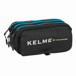 Pennenetui met 3 vakken Kelme Iron Zwart 21,5 x 10 x 8 cm
