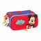 Pennenetui met 3 vakken Mickey Mouse Clubhouse Good day Blauw 21,5 x 10 x 8 cm