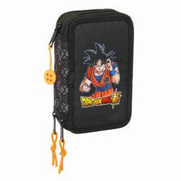 Schooletui met Accessoires Dragon Ball Combat Zwart 12,5 x 19,5 x 5,5 cm 37 Onderdelen