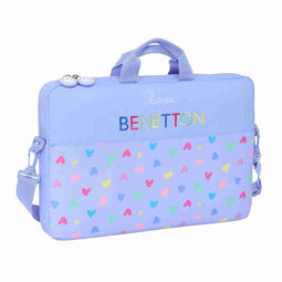 Laptoptas Benetton Lila Lila 40 x 27 x 4 cm