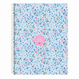 Notitieboekje Vicky Martín Berrocal Paraíso Blauw Roze A4 120 Lakens