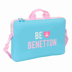 Laptoptas Benetton Unique Roze Turkoois 40 x 27 x 4 cm