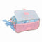 Pennenetui met 3 vakken Frozen Ice magic Licht Blauw 21,5 x 10 x 8 cm
