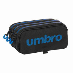 Pennenetui met 3 vakken Kelme Jet black Zwart 21,5 x 10 x 8 cm