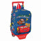 Schoolrugzak met Wielen Cars Racing Marineblauw 22 x 27 x 10 cm