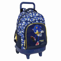 Schoolrugzak met Wielen Safta City Blauw 33 x 45 x 22 cm