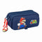 Pennenetui met 3 vakken Super Mario Trick Rood Donkerblauw 21,5 x 10 x 8 cm
