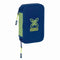 Schooletui met Accessoires Munich North Marineblauw 12.5 x 19.5 x 4 cm 29 Onderdelen