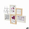 Fotolijsten GiftDecor 411408K Natuurlijk Metaal Hout MDF (8 Stuks)