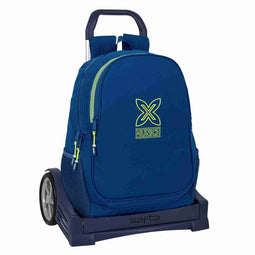 Schoolrugzak met Wielen Munich North Marineblauw 32 x 44 x 16 cm