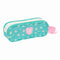 Pennenetui met 2 vakken Peppa Pig Pretty flowers Geel Munt 21 x 8 x 6 cm