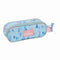 Pennenetui met 2 vakken Frozen Ice magic Licht Blauw 21 x 8 x 6 cm