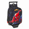 Schoolrugzak met Wielen Spider-Man Attack Zwart 22 x 27 x 10 cm