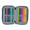 Schooletui met Accessoires Super Mario Trick Rood Donkerblauw 12,5 x 19,5 x 5,5 cm 37 Onderdelen