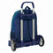 Schoolrugzak met Wielen Benetton Damero Marineblauw 30 x 46 x 14 cm