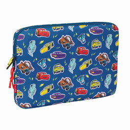 Laptophoes Cars Racing Marineblauw 15,6'' 39,5 x 27,5 x 3,5 cm