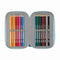 Schooletui met Accessoires Frozen Ice magic Licht Blauw 12,5 x 19,5 x 5,5 cm 37 Onderdelen