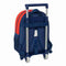 Schoolrugzak met Wielen Super Mario Trick Rood Donkerblauw 28 x 34 x 10 cm
