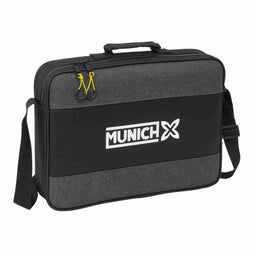 Schooltas Munich Topo Zwart 38 x 28 x 6 cm