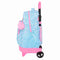 Schoolrugzak met Wielen Vicky Martín Berrocal Paraíso Blauw Roze 33 x 45 x 22 cm