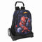 Schoolrugzak met Wielen Spider-Man Attack Zwart 32 x 44 x 16 cm