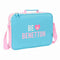 Schooltas Benetton Unique Roze Turkoois 38 x 28 x 6 cm