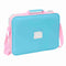 Schooltas Benetton Unique Roze Turkoois 38 x 28 x 6 cm