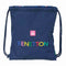 Rugtas met Koordjes Benetton Damero Marineblauw 35 x 40 x 1 cm