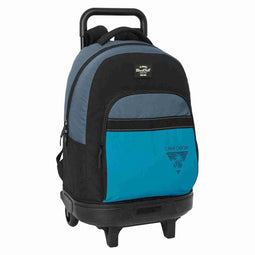 Schoolrugzak met Wielen BlackFit8 California Blauw Zwart 33 x 45 x 22 cm