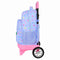 Schoolrugzak met Wielen Benetton Lila Lila 33 x 45 x 22 cm