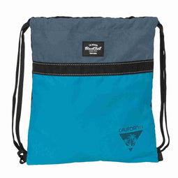 Rugtas met Koordjes BlackFit8 California Blauw Zwart 35 x 40 x 1 cm