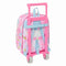 Schoolrugzak met Wielen Barbie Painterly Roze Hemelsblauw 22 x 27 x 10 cm