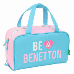 Reistasje Benetton Unique Roze Turkoois 31 x 14 x 19 cm