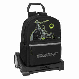 Schoolrugzak met Wielen Batman Game over Zwart 32 x 43 x 14 cm