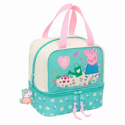 Lunchtrommel Peppa Pig Pretty flowers Geel Munt 20 x 20 x 15 cm